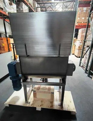 New 5 and 10 Cubic Foot Stainless Steel Ribbon Double Blenders in Stock in USA