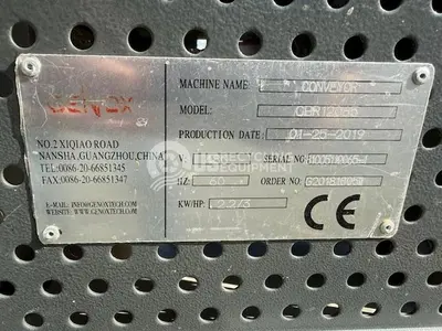 USED 2021 GENOX YS-1500 SHREDDER & OBR12065 CONVEYOR