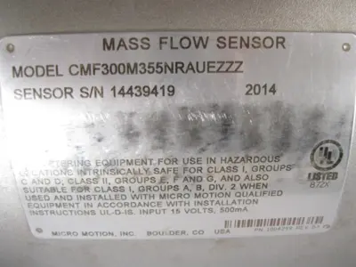 USED Micro Motion CMF300 M355NRAUEZZZ