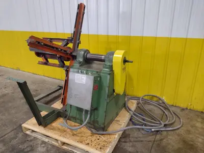 5,000 LB X 24" X 60" OD BRADBURY MOTORIZED COIL REEL UNCOILER: YOBRO #24950