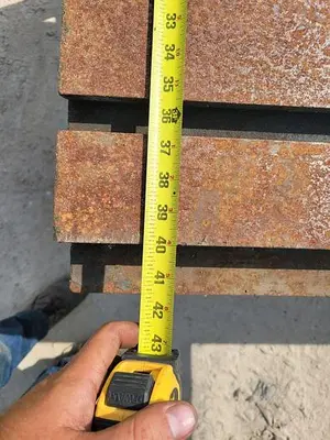 USED SHOP MADE 42'' X 102'' MACHINE BASE T-SLOT TABLE