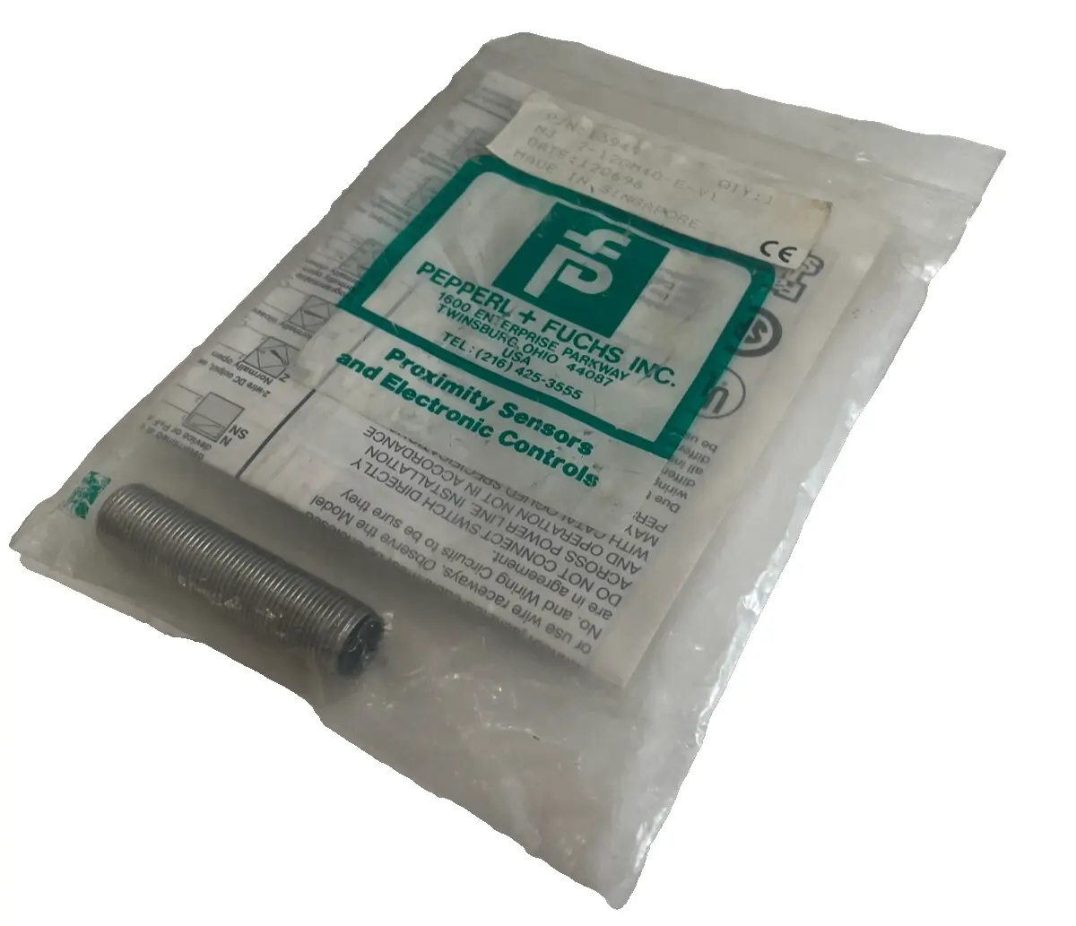 NEW PEPPERL + FUCHS NJ2-12GM40-E-V1 INDUCTIVE SENSOR NJ212GM40EV1