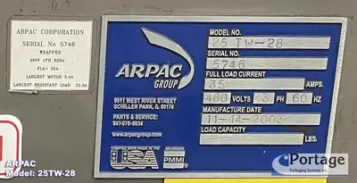 USED 2003 ARPAC 25TW-28
