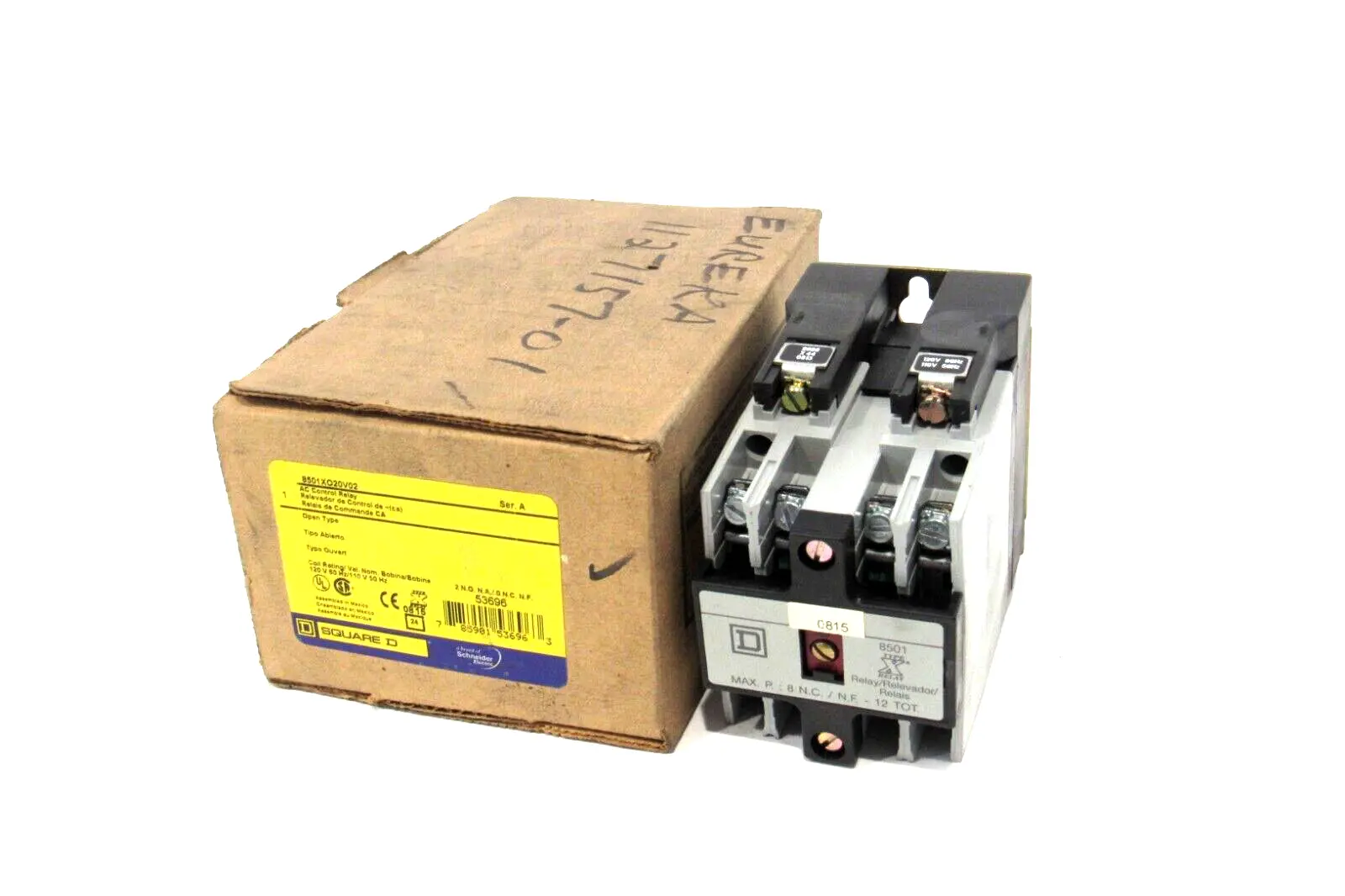 NEW SQUARE D 8501XO20V02 CONTROL RELAY SER.A