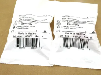 NEW LOT OF 2 SCHNEIDER ELECTRIC 9001KA3 CONTACT BLOCK SERIES K