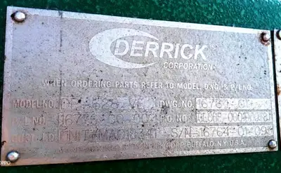 (3) Derrick DP-628 VE dual pool shale shakers.
