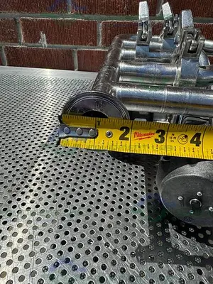 USED 5 ITT PURE FLO ADVANTAGE STAINLESS STEEL DIAPHRAGM VALVE W/ 1" SANITARY FITTINGS