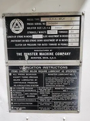 USED 1964 MINSTER #5