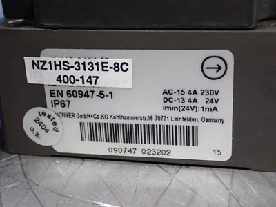 Used EUCHNER NZ1HS3131E8C 400147 Relays & Switches Ohio US | HGR 24 #911337