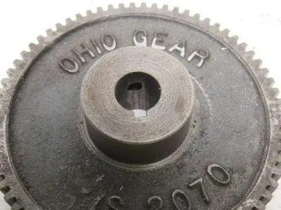 Ohio Gear IS2070 3-9/16" OD 70T 1/2" Bore 3/8" Thick Spur Gear