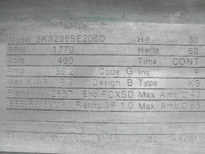 USED GENERAL ELECTRIC 5KS286SE208D