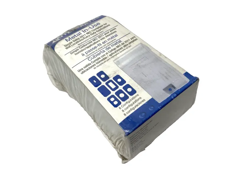 Used INTERMATIC GRAY EXTRA-DUTY WEATHERPROOF RECEPTACLE COVER 3-1/8" DEPTH Connector Accessories | Maverick Industrial Sales #1105604
