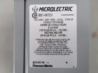 NEW THOMAS & BETTS BE1-INTCV