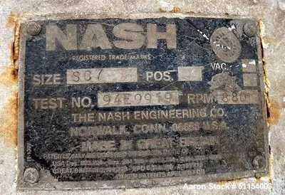 Used NASH SC7 Vacuum Pumps Illinois US | Aaron Equipment #85889