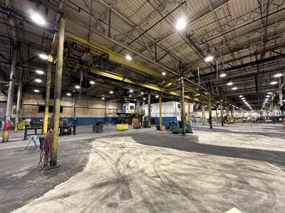 3 TON X 14' WIDE X 130' LONG MPH / BUDGIT OVERHEAD FREE STANDING CRANE SYSTEM: STOCK #20675