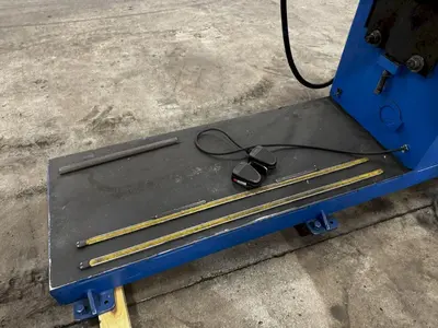 54" JETLINE MODEL #SWC-3A SEAM WELDER WITH SYNCROWAVE 250DX WELDER: YOBRO #23913
