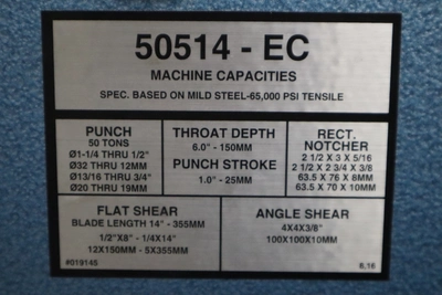 USED 2019 SCOTCHMAN 50514-EC