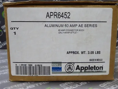 Appleton APR6452 AE Series Pin and Sleeve Connector 60 Amps New NIB