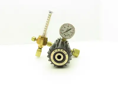 Harris 3-CD100F Calorific Compressed Gas Regulator w/1500PSI Gauge & Flowmeter