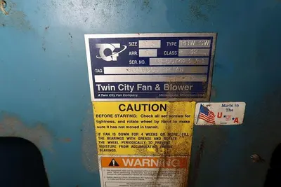 USED TWIN CITY FAN & BLOWER RBW-SW