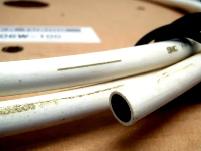 NEW SMC WHITE FLAME RETARDANT POLY TUBING 8MM OD 6MM ID