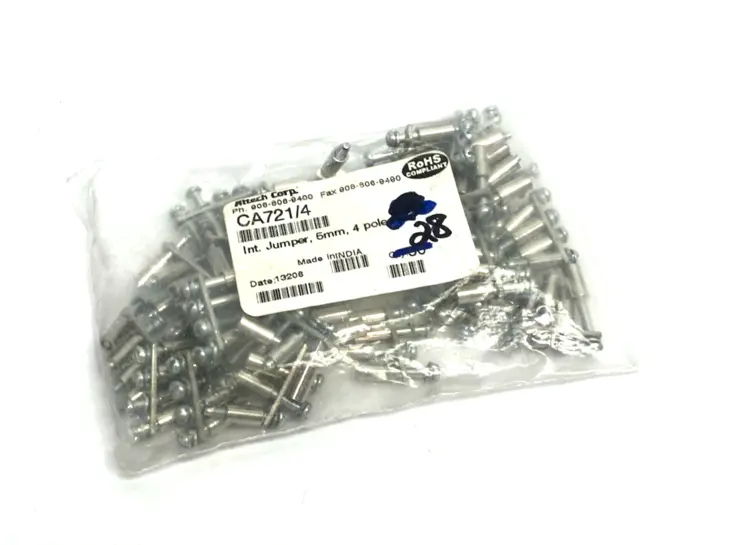 New | in-Stock Altech Internal Terminal Jumper 5mm 4-Pole 28-PACK Terminal Blocks Michigan US | Maverick Industrial Sales #1389144