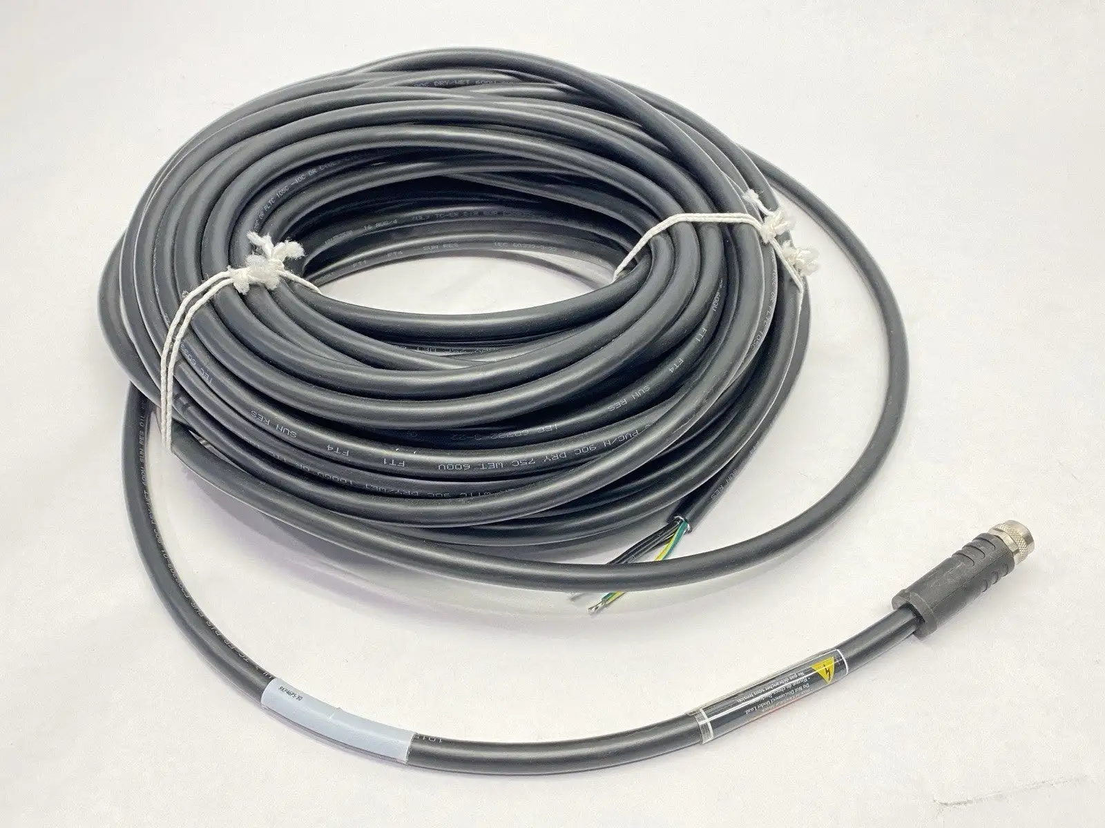 USED TURCK POWER CORDSET SINGLE ENDED FEMALE M12 4-PIN 30M 200005133