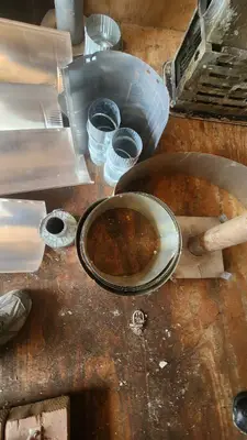 Mixed HVAC Parts and Supplies including Vent Pipes, Elbows, and Fittings