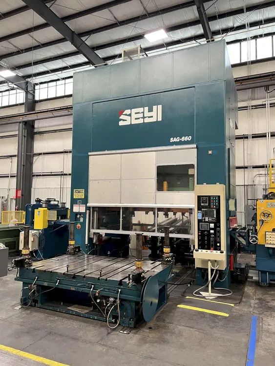 Used SEYI SAG660 Straight Side Presses Ohio US | D & D Industries #437906