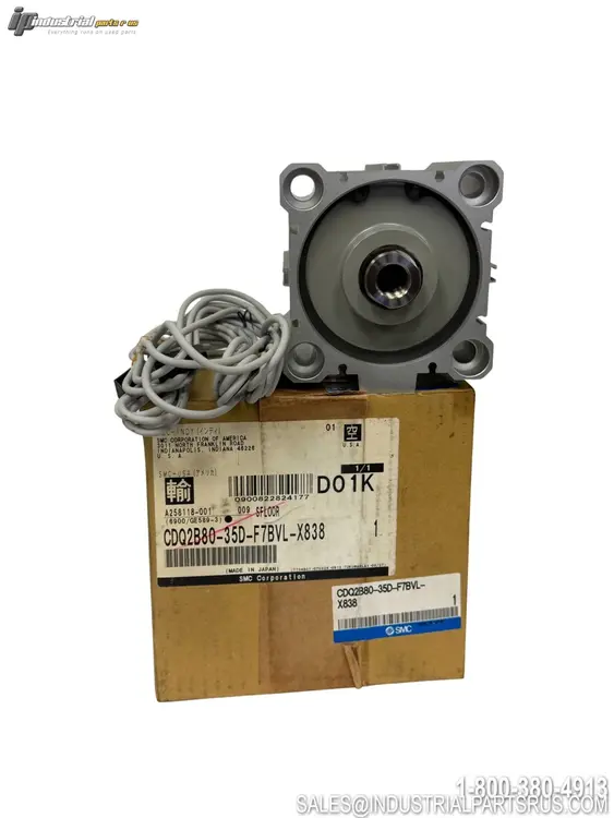 New | in-Stock SMC CDQ2B80-35D-F7BVL-X838 Parts (Hydraulics and Pneumatics) Kentucky US | Industrial Parts R Us Inc. #944826