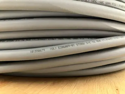 RF50679 | Turck  Reelfast Flexible Service Cable, Gray, PVC, 3 x 16AWG 10 FOOT - New Other