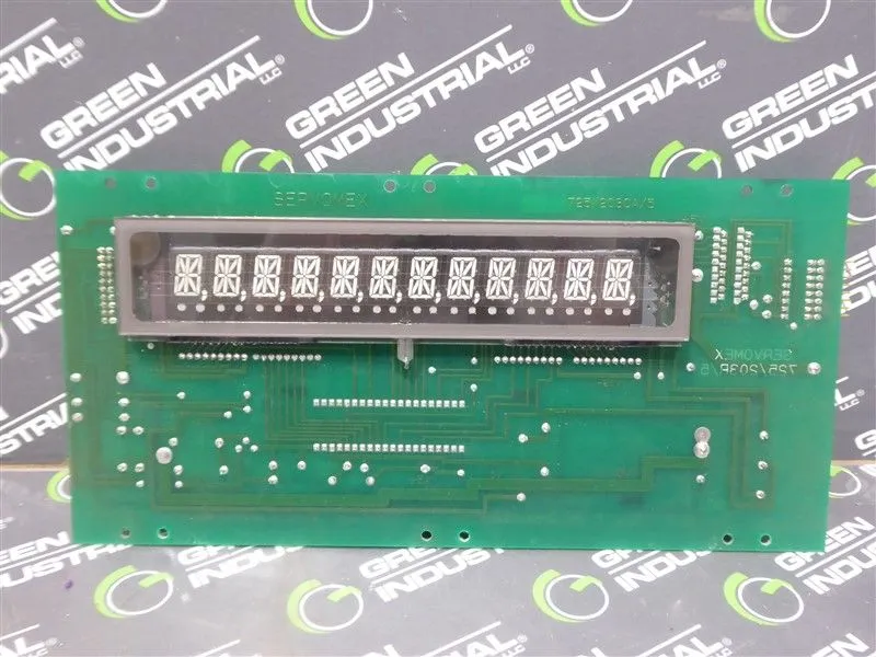 Servomex Assembly 722/903 Display Board 725/203CA/5 725/203R/5 Used