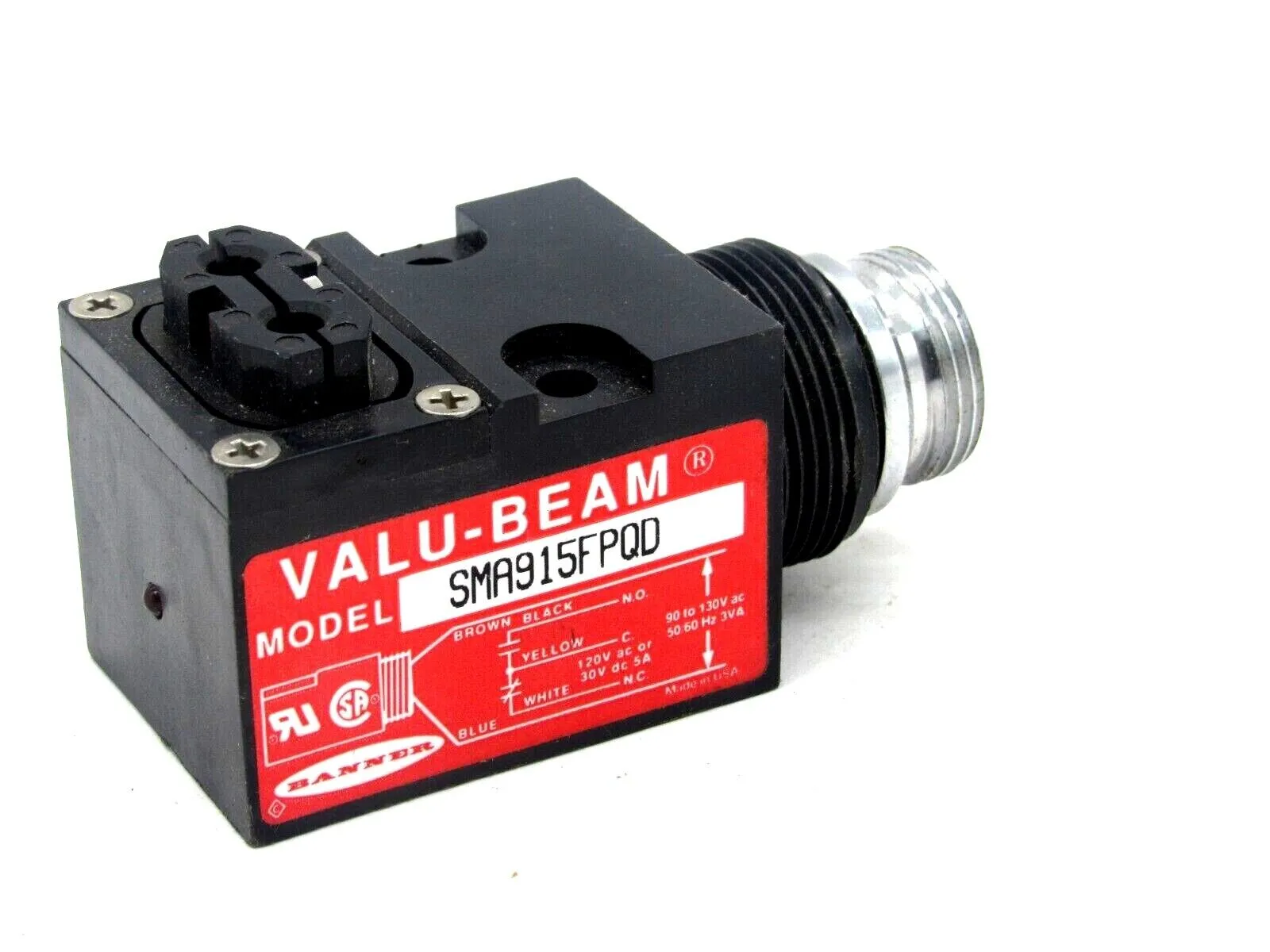 USED BANNER SMA915FPQD VALU-BEAM SENSOR