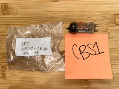USED CBS 6CB7-LE3D ELECTRON TUBE