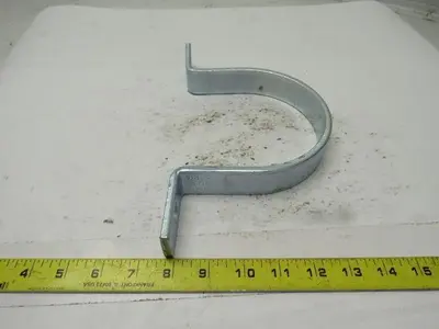 Minerallac #HD-297 Heavy Duty 2-Hole Steel Ridgid 5" Conduit Straps 1/4" Thick  Lot of 11