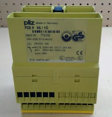 Pilz PZE 9 8S/1O ( 774150 ) Safety Relay Expander Module 3D-9