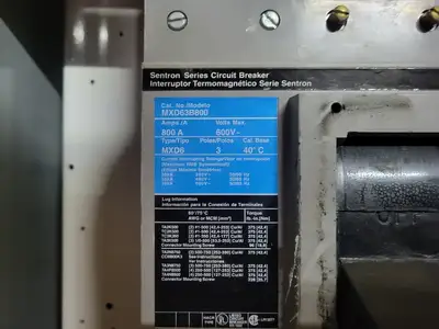 USED SIEMENS MXD63B800