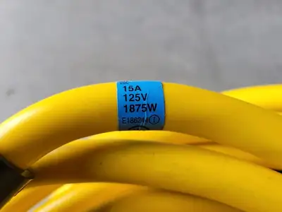 100 ft NEMA 15A 1875W Extension Cord E217996