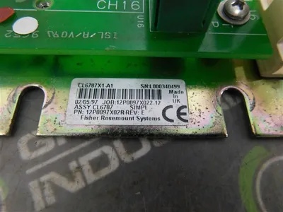 Fisher Rosemount CL6787X1-A1 Discrete I/O Mod Terminator 12P0097X02R Rev. E