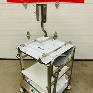 167-0136 Face To Face Slicer Deli Buddy Mobile Stainless Steel Cart