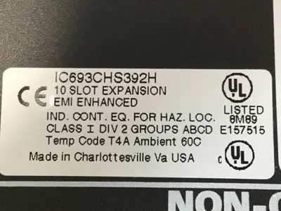 USED GE FANUC IC693CHS392H