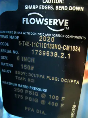 NEW Flowserve 6-T4E-11C11D133NQ-CM1084