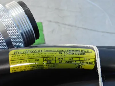 New | in-Stock BRADPOWER CC4030K17M200G Cable & Wire Ohio US | HGR 24 #1134588