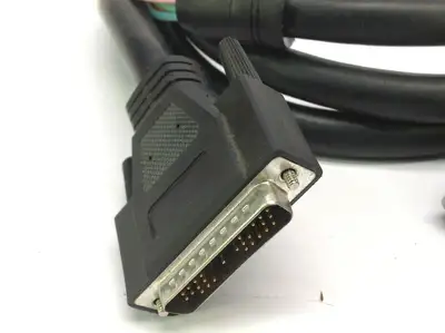 None | AWM Style 2919 VW-1 Low Voltage Computer Shuttle Cable 13 BNC to 26 Pin - Used