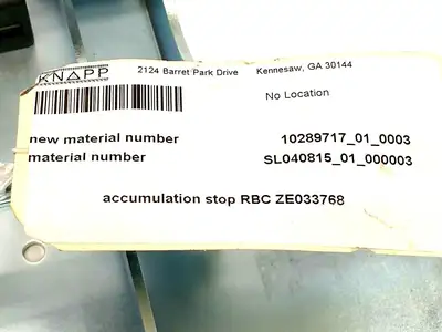 New | in-Stock KNAPP 10289717_01_0003, SL040815_01_000003 Misc Industrial Equipment | Maverick Industrial Sales #1114550