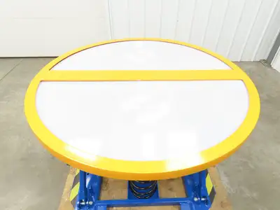 Uline H-8935 Spring-Loaded Pallet Positioner Level Loader 43-5/8" Round Top