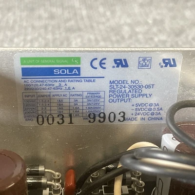 Used SOLA SLT-24-30530-05 Misc Electrical & Power Parts California US | Davliegogo LLC #1711376