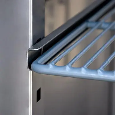 2 DOOR FREEZER WITH SHELVES / INSERT PAN SLIDES