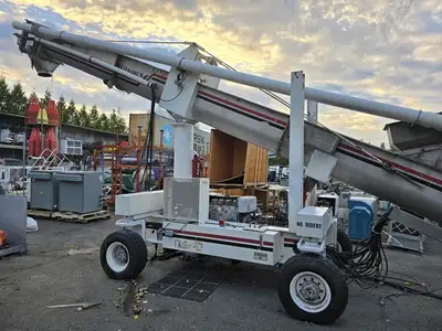 24" Wide Portable Diesel Articulating Conveyor Auger