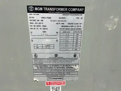 Used MGM TRANSFORMER COMPANY AD270H0254 Distribution Transformers Ohio US | HGR 24 #1316129